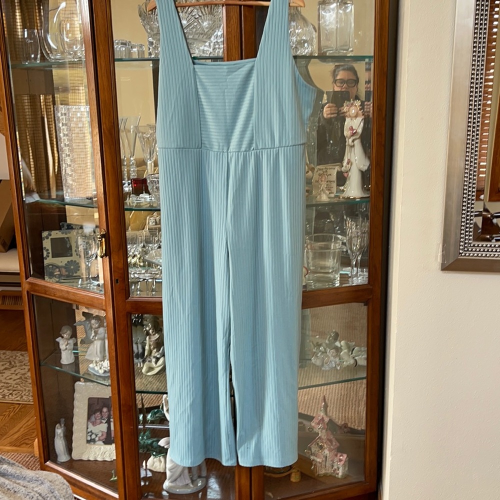 Sleeveless jumpsuit - teal blush volor